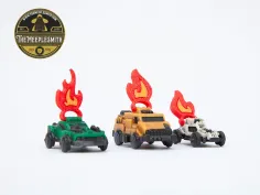 Marcadores de Llamas (12 piezas) – Compatible con Thunder Road: Vendetta