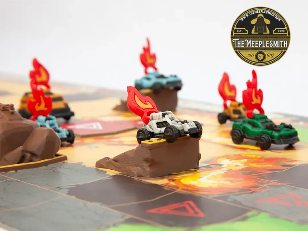 Burning Markers (12 pieces) – Compatible with Thunder Road: Vendetta