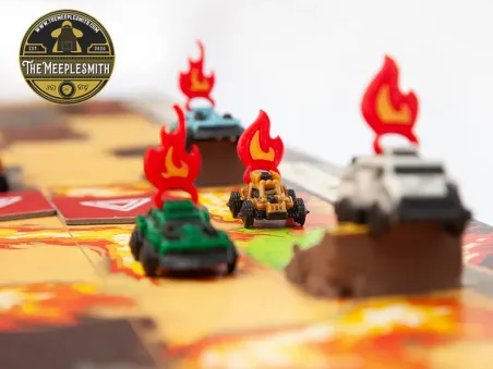 Marcadores de Llamas (12 piezas) – Compatible con Thunder Road: Vendetta