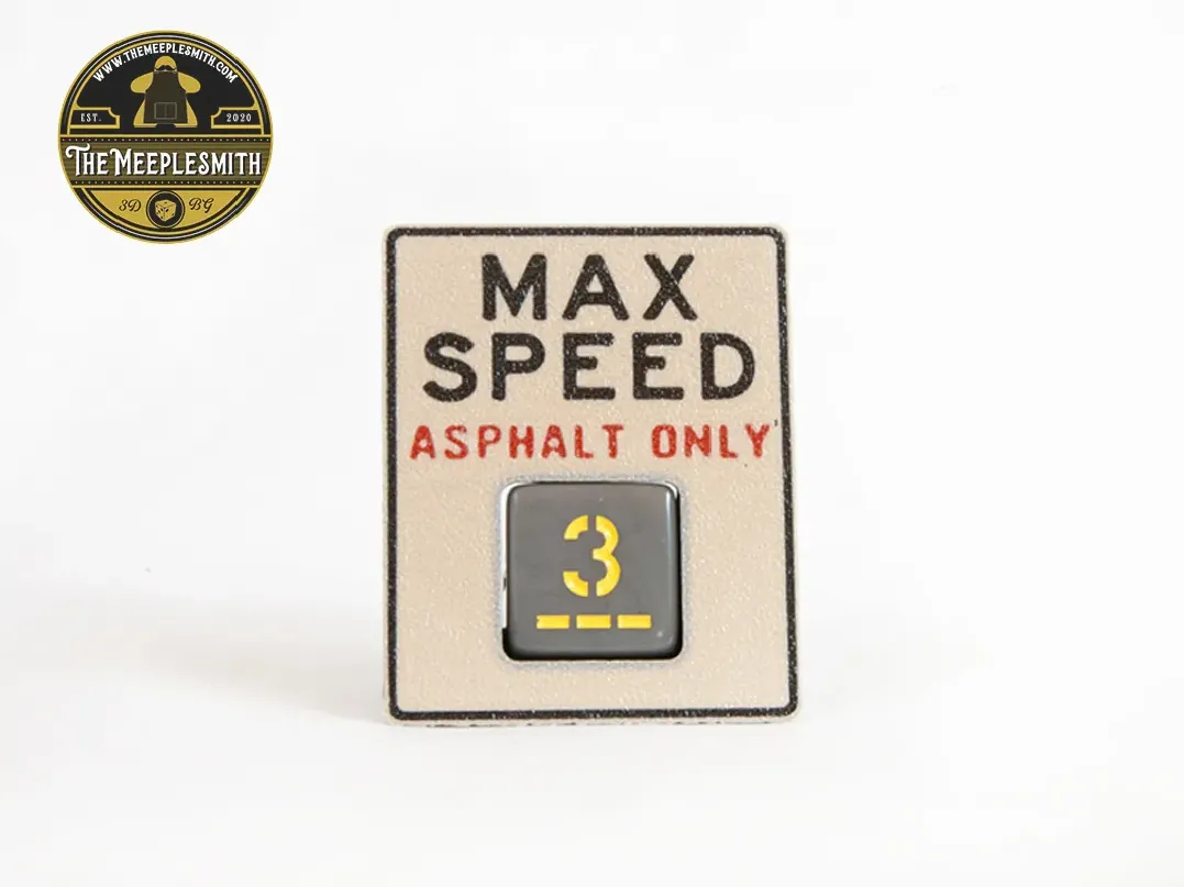 Road Die Speed Sign – Compatible with Thunder Road: Vendetta