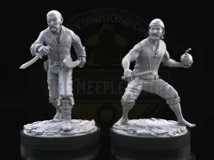 Unmatched pirates sidekicks for Blackbeard (pack of 2 units)