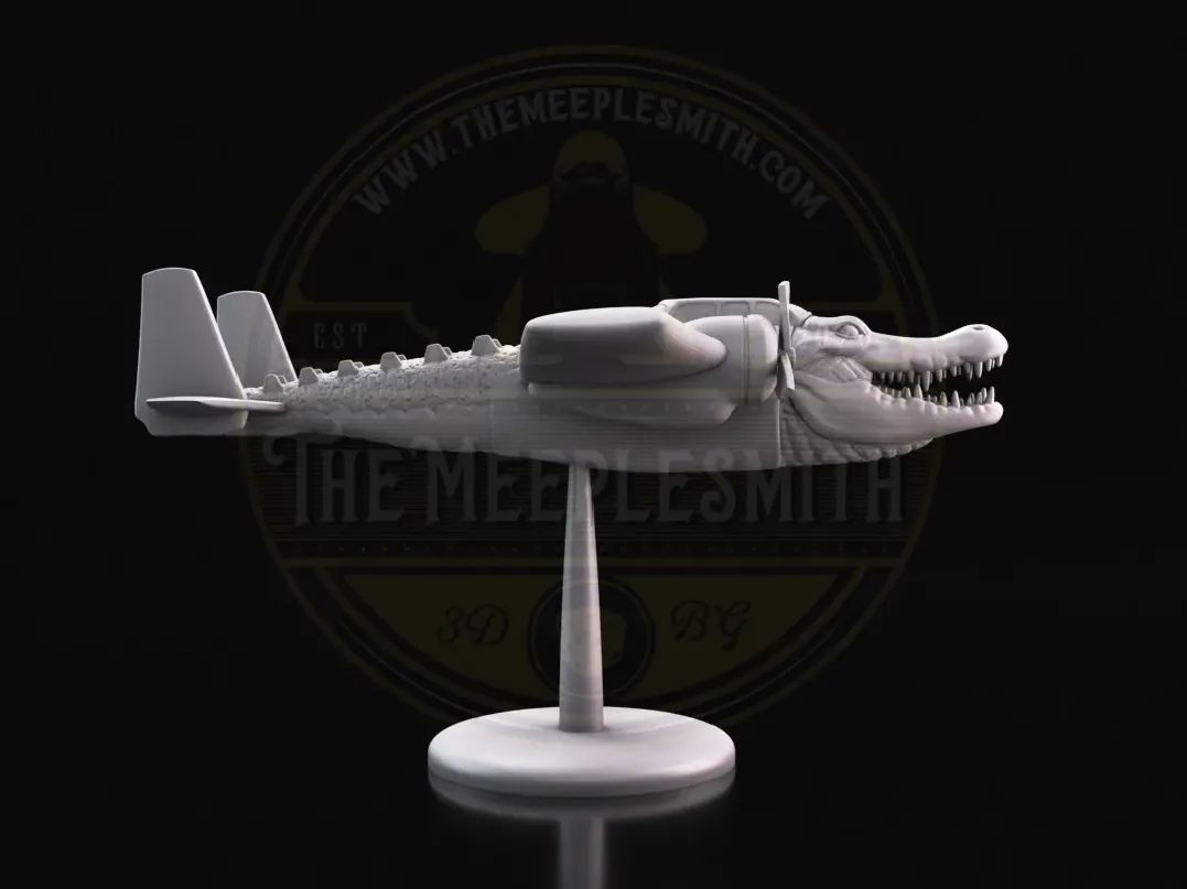 Bombardiro Cocodrilo – Miniatura brainrot híbrida de avión y criatura