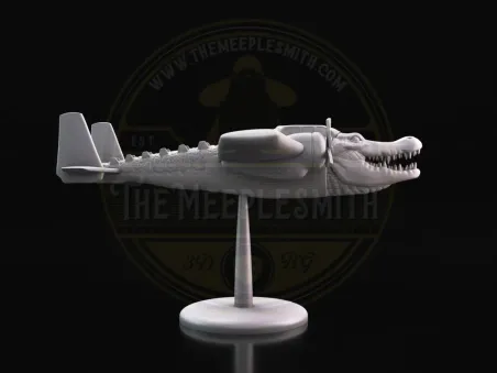 Bombardiro Cocodrilo – Miniatura brainrot híbrida de avión y criatura