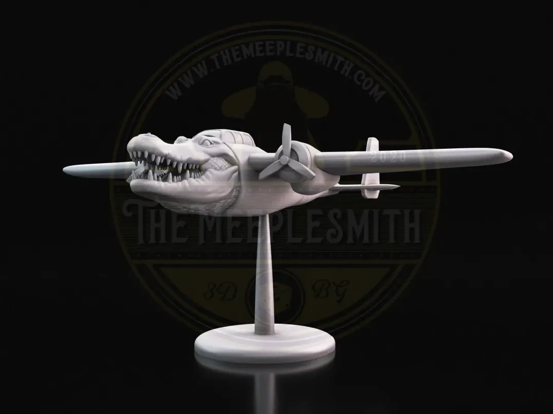 Bombardiro Cocodrilo – Miniatura brainrot híbrida de avión y criatura