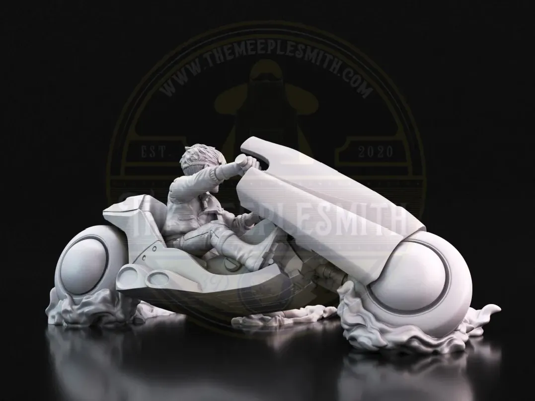 Kaneda on Bike – Brainrot Miniature Inspired by Akira