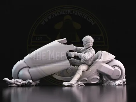 Kaneda on Bike – Brainrot Miniature Inspired by Akira