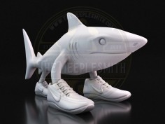 Brainrot Tralalero Tralala – Miniatura de tiburón con zapatillasiada