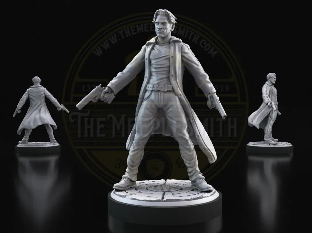 Vigilante Noir – Miniatura inspirada en Sin City (Dwight)