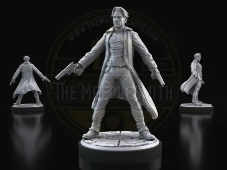 Vigilante Noir – Miniatura inspirada en Sin City (Dwight)