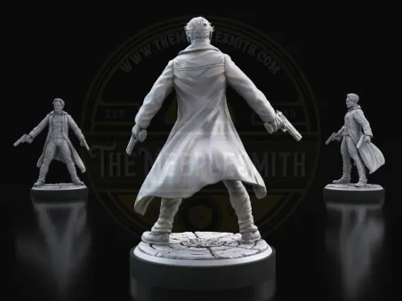 Vigilante Noir – Miniatura inspirada en Sin City (Dwight)