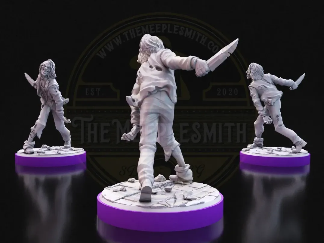 Jokerzombie V.1 – Miniature inspired by the Joker