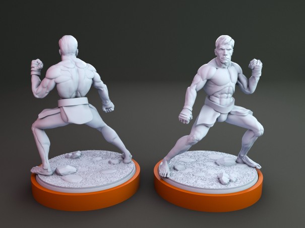 Jean-Claude Van Damme survivor miniature