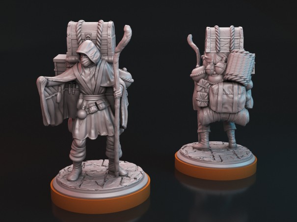 Miniatura Porter V2 de Unmatched / Miniatura Sinbad / Comerciante Oscuro