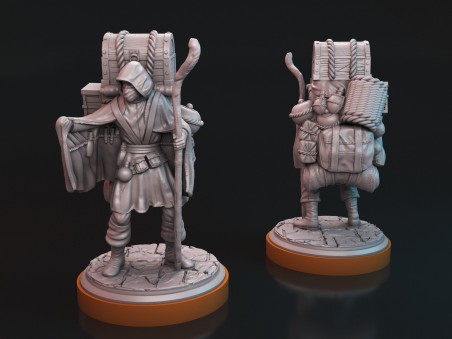 Miniatura Porter V2 de Unmatched / Miniatura Sinbad / Comerciante Oscuro