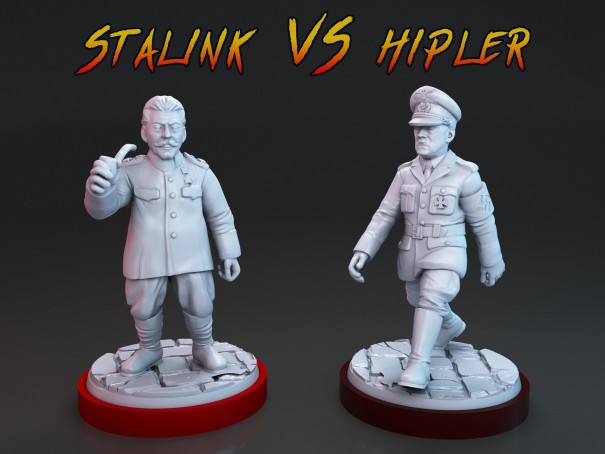 Hipler VS Stalink miniatures  (pack of 2 minis)