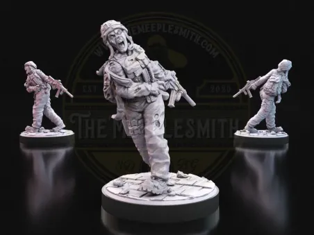 Soldado Aullador – Miniatura Militar Zombi