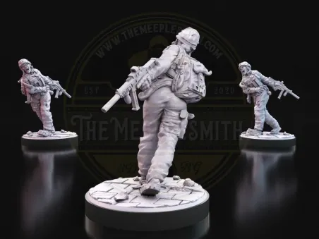 Soldado Aullador – Miniatura Militar Zombi