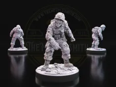 Crawling Grunt – Military Zombie Miniature