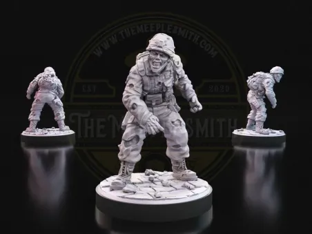 Crawling Grunt – Military Zombie Miniature
