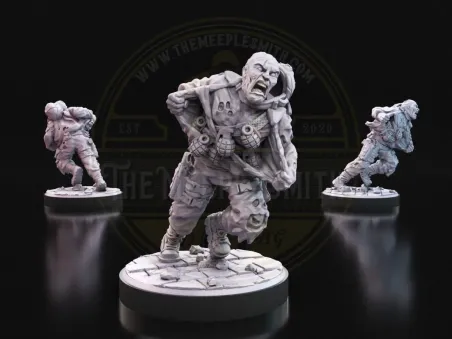 Grenade Runner – Military Zombie Miniature