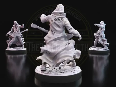 Headbanger Zombie – Undead Rocker Miniature