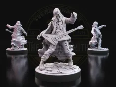 Headbanger Zombie – Undead Rocker Miniature