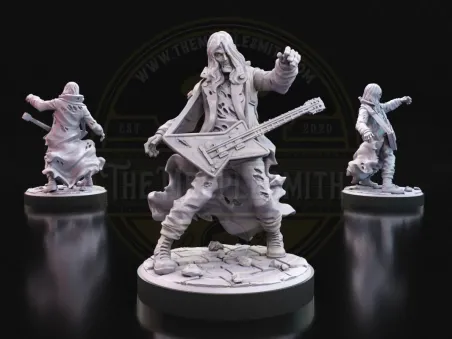 Headbanger Zombie – Undead Rocker Miniature