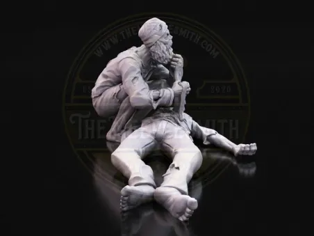 The Drifter’s Feast – Homeless Zombie Miniature