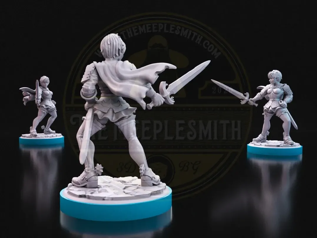 Calyra the Golden Falcon – Miniature inspired by Casca (Berserk)