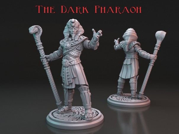 The Arkham Dark Pharaoh miniature