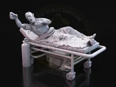 Infected Patient on Gurney – Hospital Outbreak