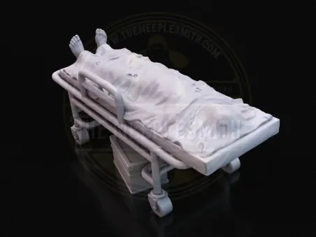 Covered Corpse on Gurney – Hospital Outbreak