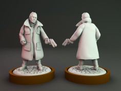 Rick Deckard from Blade Runner miniature