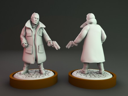 Rick Deckard from Blade Runner miniature