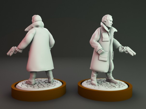 Rick Deckard from Blade Runner miniature