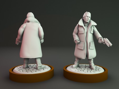 Rick Deckard from Blade Runner miniature