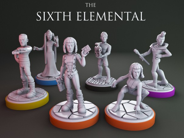 The Sixth Elemental miniatures