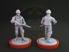 Miniatura de aliado Unmatched InGen Trabajadores para Muldoon Jurassic Park - InGen Vs Raptors (pack de 3 unidades) 2