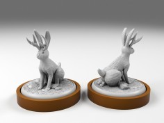 Miniatura de aliado Lebrilope (Jackalope) para Unmatched : Robin Hood vs Bigfoot