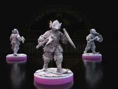 Soldados del Río – Miniaturas de Guardia Fluvial de Fantasía (Pack de 10) 2