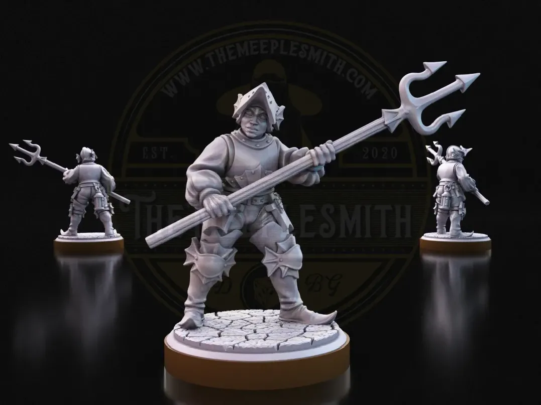 Soldados del Río – Miniaturas de Guardia Fluvial de Fantasía (Pack de 10)