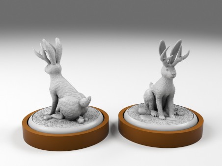 Unmatched sidekick Jackalope (a.k.a. Lebrilope ) miniature for Robin Hood vs Bigfoot