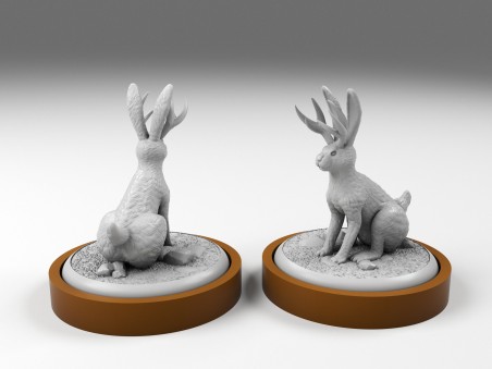 Unmatched sidekick Jackalope (a.k.a. Lebrilope ) miniature for Robin Hood vs Bigfoot