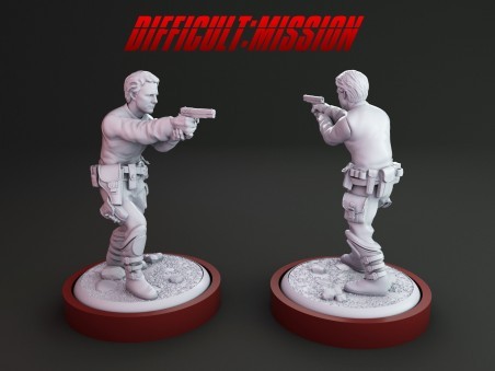 Impossible Mission survivor miniature