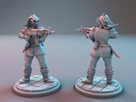 Miniaturas de Cultistas Punk (Pack de 3 miniaturas)