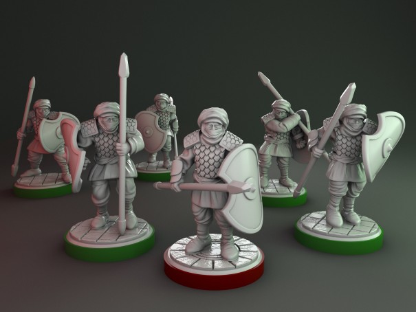 Persians soldiers miniatures (Pack of 6 miniatures)