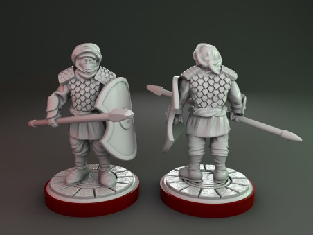 Miniaturas de soldados persas (Pack de 6 miniaturas)