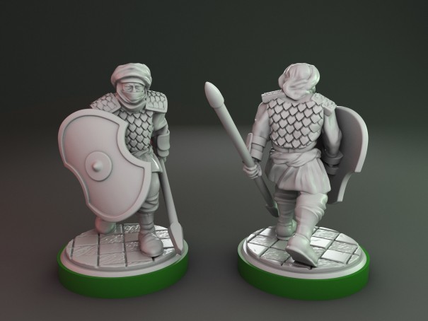 Miniaturas de soldados persas (Pack de 6 miniaturas)