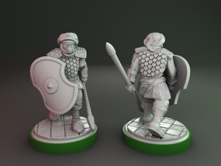 Miniaturas de soldados persas (Pack de 6 miniaturas)