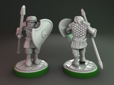 Miniaturas de soldados persas (Pack de 6 miniaturas)